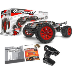 COCHE QUANTUM PLUS XT FLUX 3S ESCALA 1/10 4WD STADIUM TRUCK - ROJO