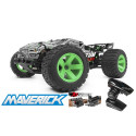 COCHE STADIUM TRUCK QUANTUM XT FLUX PLATA Y VERDE 4WD BRUSHLESS ELECTRICO 80A ESCALA 1/10 - MAVERICK 150208