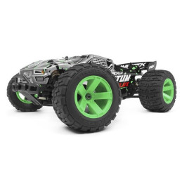 COCHE STADIUM TRUCK QUANTUM XT FLUX PLATA Y VERDE 4WD BRUSHLESS ELECTRICO 80A ESCALA 1/10 - MAVERICK 150208