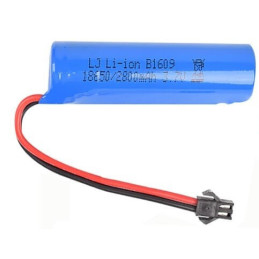 BATERIA ION LITIO 3.7V 2800 MAH CON CONECTOR dimensiones bateria 66X18mm