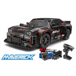 COCHE QUANTUMR FLUX 4S 1/8 NEGRO/ROJO MUSCLE TRUCK MV150350