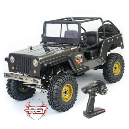 COCHE CRAWLER REALISTIC JEEP 1/10 RGT86010JK-DG WATERPROOF 4X4 GRIS OSCURO RTR