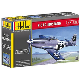 NORTH AMERICAN P-51 D MUSTANG -Escala 1/72- Heller 80268