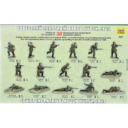 INFANTERIA SOVIETICA KURSK, 1943 -Escala 1/72- Zvezda 8077