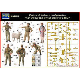 Modern Wars: TRIPULANTES DE CARRO U.S. ARMY, AFGANISTAN - Master Box 35131