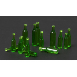 SET BOTELLAS TRASLUCIDAS VERDES