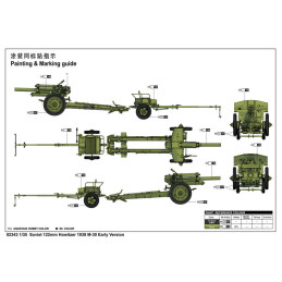 OBUS M-30 Early 1938 122 mm -Escala 1/35- Trumpeter 02343