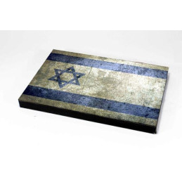 PEGATINA AUTOADHESIVA GRUNGE ISRAEL (260 x 190 mm)