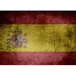 PEGATINA AUTOADHESIVA GRUNGE ESPAÑA (190 x 130 mm)