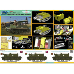 UNIVERSAL CARRIER MK- III AEROTRANSPORTADO y WELBIKE -1/35- Riich Model RV35034