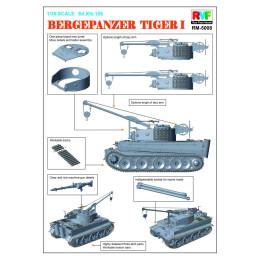 CARRO RECUPERACION Sd. Kfz. 181 BERGEPANZER TIGER I -Escala 1/35- RyeField Model RM5008