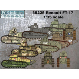 SET CALCAS CARRO DE COMBATE RENAULT FT-17  - FC Modeltips C35225