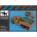 SET ACCESORIOS CAMION WHITE 666 -1/35- BLACK DOG T35157