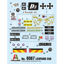 CARRO DE COMBATE LEOPARD 2 A6 ESCALA 1/35 ITALERI 6567