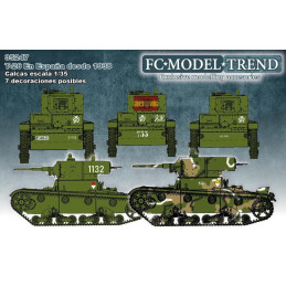 SET CALCAS CARRO T-26 (España) -1/35 - FC Modeltips 35247