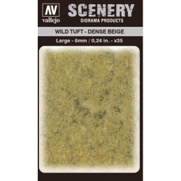 WILD TURF - DENSE BEIGE (L: 6 mm x 35 unidades) - Acrylicos Vallejo SC412