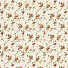 PAPEL PARED FLORES ROJAS (44 x 30 cm)