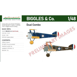 SOPWHITH F.1 CAMEL BIGGLES y Co Dual Combo -Escala 1/48- Eduard 11151