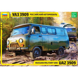 RUSSIAN VAN UAZ 3909 - ZVEZDA 3644 - ESCALA 1/35 -