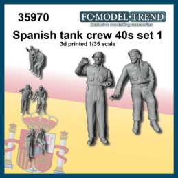 CARRISTAS EJERCITO NACIONAL SET 1 -Escala 1/35- FC Modeltrend 35970