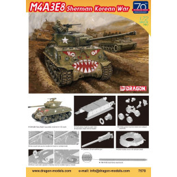 CARRO DE COMBATE M-4 A3E8 SHERMAN Easy Eight KOREAN WAR -Escala 1/72- Dragon Models 7570