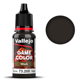 PINTURA ACRILICA LAVADO SEPIA (17 ml) vallejo-game-color