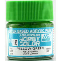 PINTURA AQUEOUS VERDE AMARILLENTO BRILLANTE (10 ml) - Mr Color / Gunze Sangyo H-16