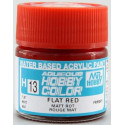 PINTURA AQUEOUS ROJO MATE (10 ml) - Mr Color / Gunze Sangyo H-13