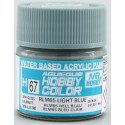 PINTURA AQUEOUS AZUL CLARO RLM-65 SATINADO (10 ml) - Mr Color / Gunze Sangyo H-067