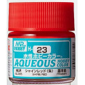 PINTURA AQUEOUS ROJO VIVO BRILLANTE (10 ml) - Mr Color / Gunze Sangyo H-23