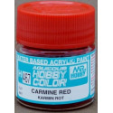 PINTURA AQUEOUS ROJO CARMIN MATE (10 ml) - Mr Color / Gunze Sangyo H-467