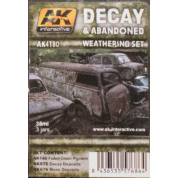 DECAY y ABANDONED WEATHERING SET - AK Interactive AK 4180