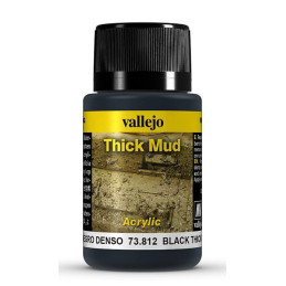 Weathering Effects: TEXTURA BARRO NEGRO 40 ml - VALLEJO 73812