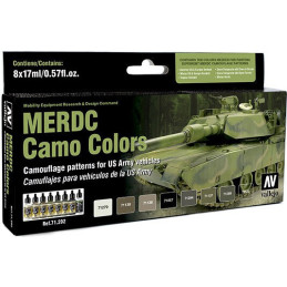 MODEL AIR SET: MERDC CAMO COLORS (8 BOTES 17ML)