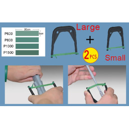 SISTEMA DE LIJA POR BANDA FLEXIBLE 600, 800, 1000, 1500 - Trumpeter Master Tools 09930