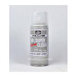 SPRAY BARNIZ MATE (170 ml) -Mr. SUPER CLEAR FLAT UV CUT - Gunze Sagyo B523:800