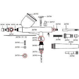 JUNTAS TORICAS AEROGRAFO - Dismoer 26753