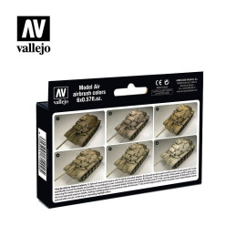 MODEL AIR SET: US MODERN DESERT COLORS 6 BOTES 17ML - ACRILICOS VALLEJO 71209