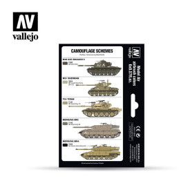 MODEL AIR SET: IDF COLORS 6 BOTES 17ML - ACRILICOS VALLEJO 71210