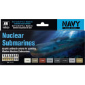 MODEL AIR SET: NUCLEAR SUBMARINES COLORS (8 BOTES 17ML) - ACRILICOS VALLEJO 71611