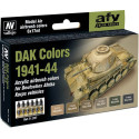 MODEL AIR SET: DAK COLORS 1941-1944 (6 BOTES 17ML) - ACRILICOS VALLEJO 71207