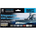 MODEL AIR SET: KRIEGSMARINE WWII COLORS (8 BOTES 17ML) - ACRILICOS VALLEJO 71615