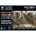 SET COLORES SET GERMAN INFANTRY -6 botes- Acrylicos Vallejo 70206