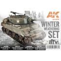 AFV series: WINTER WEATHERRING SET (4 botes) - AK Interactive AK4270