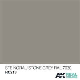 PINTURA REAL COLORS STONE GREY RAL7030 10 ml - AK Interactive RC213