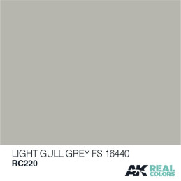 PINTURA REAL COLORS LIGHT GULL GREY FS16440 10 ml - AK Interactive RC220