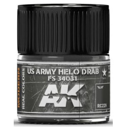 PINTURA REAL COLORS US ARMY HELO DRAB  FS4031 (10 ml) - AK Interactive RC229