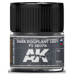 PINTURA REAL COLORS DARK EGGPLANT GREY FS36076 (10 ml) - AK Interactive RC242