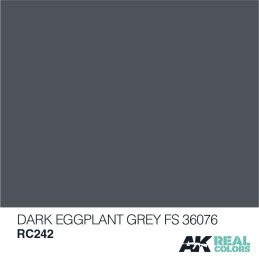 PINTURA REAL COLORS DARK EGGPLANT GREY FS36076 10 ml - AK Interactive RC242