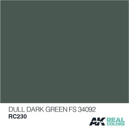 PINTURA REAL COLORS DULL DARK GREEN FS34092 10 ml - AK Interactive RC230